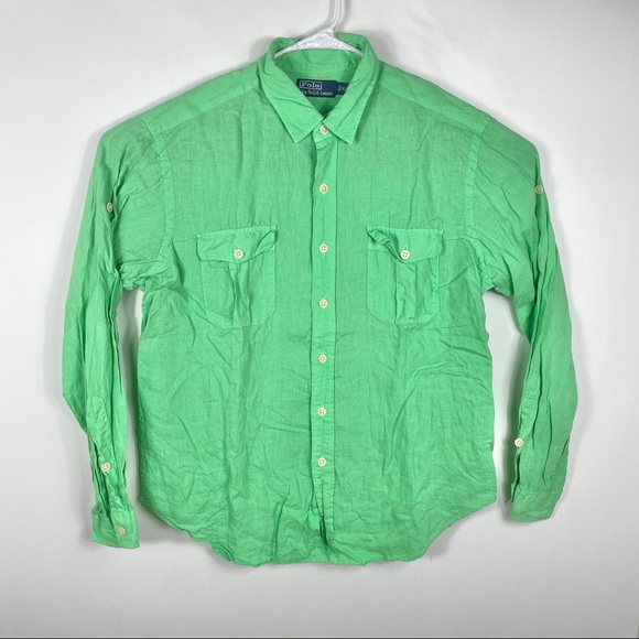 Polo Ralph Lauren Other - Polo Ralph Lauren Green Pocket button down shirt